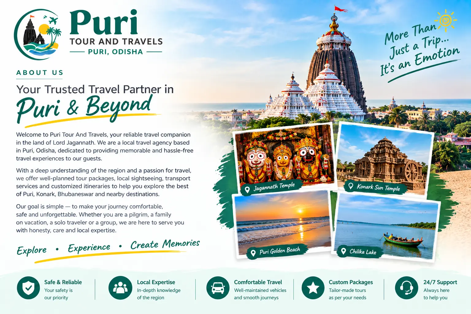 Puri Tour And Travels — local tour and travel team in Puri, Odisha