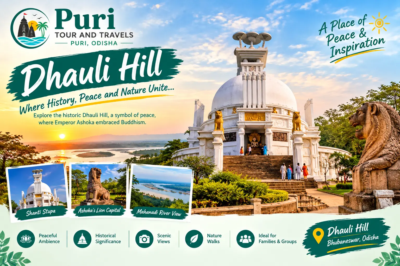 Dhauli, Odisha — Peace Pagoda and Kalinga history