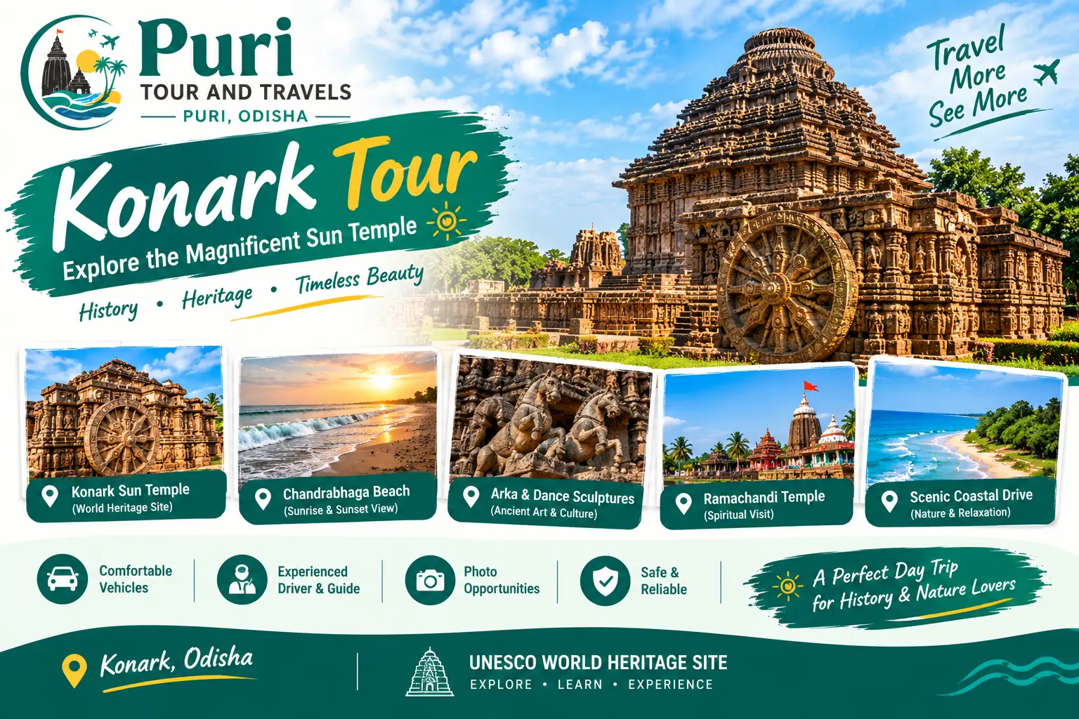 Puri Konark tour — Jagannath Dham and Konark Sun Temple