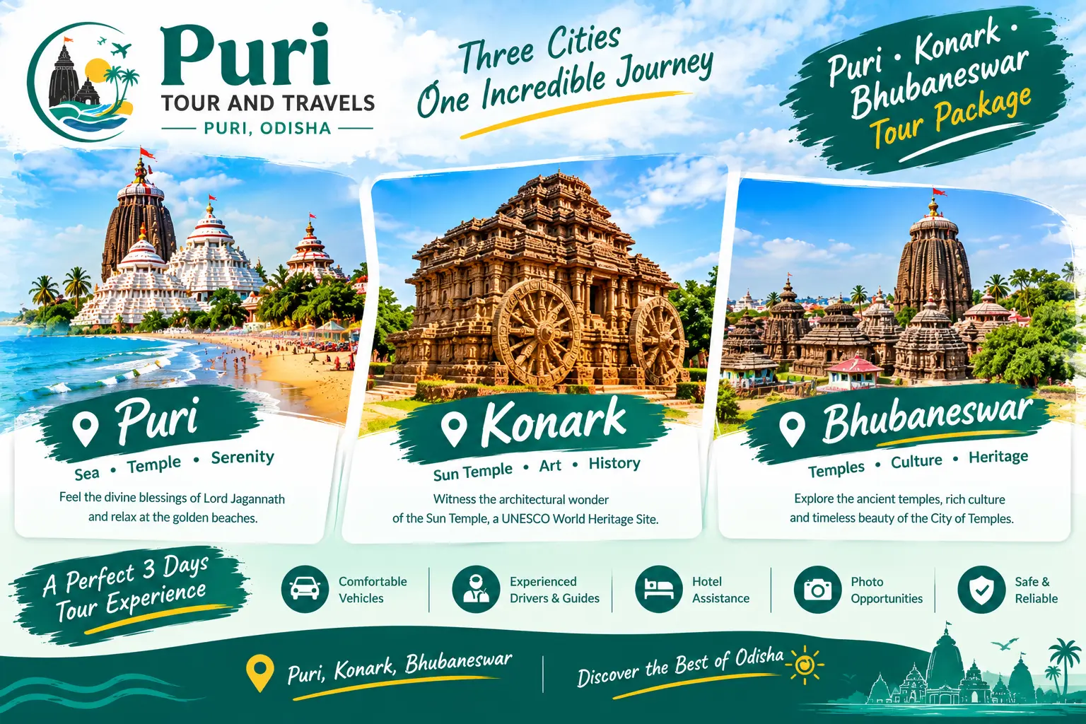 Odisha Golden Triangle tour — Puri, Konark and Bhubaneswar